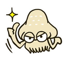 Squid and Red sea bream. sticker #11869367