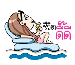 Mad office worker. sticker #11870183