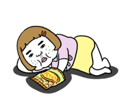 Ugly but charming woman moving version. sticker #11870405