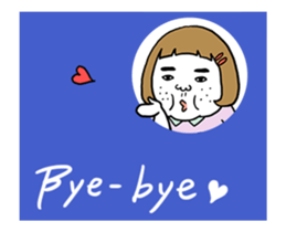 Ugly but charming woman moving version. sticker #11870413