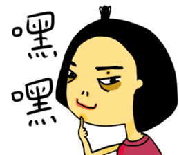 mole on the left eye part II sticker #11871344