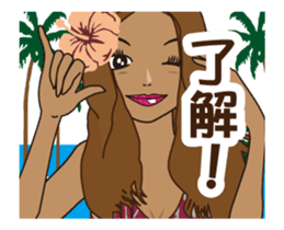 Beach Girls-Animation sticker #11871595