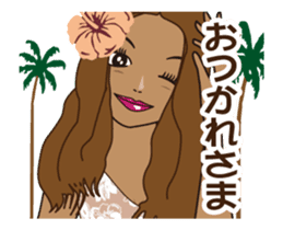 Beach Girls-Animation sticker #11871597
