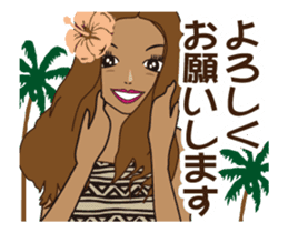 Beach Girls-Animation sticker #11871600