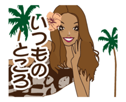 Beach Girls-Animation sticker #11871602