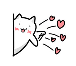 Soft and white creature part4 sticker #11872780