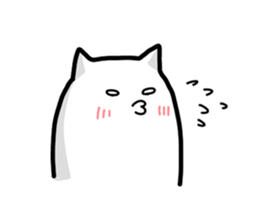 Soft and white creature part4 sticker #11872783