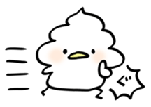 Whipped cream bird3 sticker #11873358