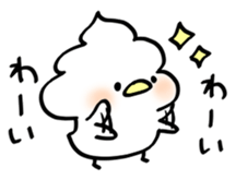 Whipped cream bird3 sticker #11873360