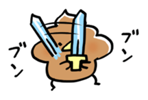 Whipped cream bird3 sticker #11873375