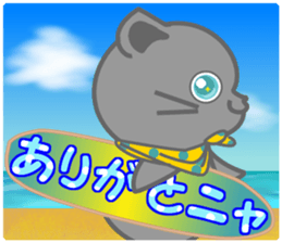 It begins to a cat and ends in RAY.2 sticker #11873780