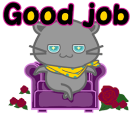 It begins to a cat and ends in RAY.2 sticker #11873787