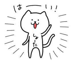 The Pretty White Cat sticker #11874233