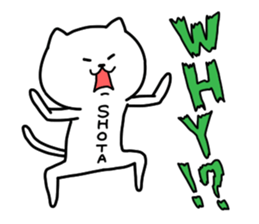 The Pretty White Cat sticker #11874246