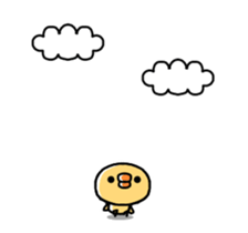 Sticker of a small chick (1) sticker #11874760