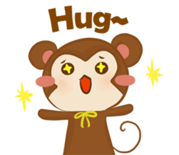 A little Grean Monkey sticker #11874787