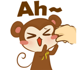 A little Grean Monkey sticker #11874789