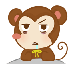 A little Grean Monkey sticker #11874794