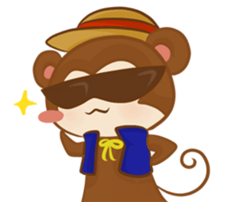 A little Grean Monkey sticker #11874800