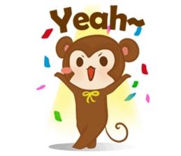 A little Grean Monkey sticker #11874801