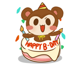 A little Grean Monkey sticker #11874803