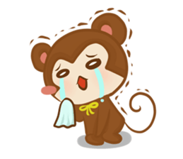 A little Grean Monkey sticker #11874804