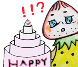 beard of the Strawberry. Part2!! sticker #11875703