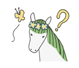 White Horse & Yellow dog sticker #11875990