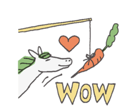 White Horse & Yellow dog sticker #11875992