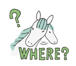 White Horse & Yellow dog sticker #11875995