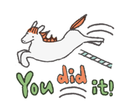 White Horse & Yellow dog sticker #11876002