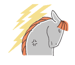 White Horse & Yellow dog sticker #11876010