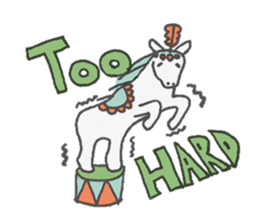 White Horse & Yellow dog sticker #11876011