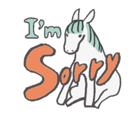 White Horse & Yellow dog sticker #11876012