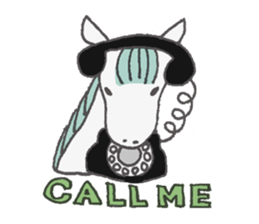 White Horse & Yellow dog sticker #11876017