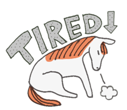 White Horse & Yellow dog sticker #11876020