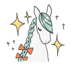 White Horse & Yellow dog sticker #11876022