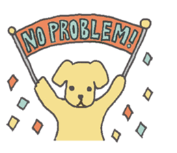 White Horse & Yellow dog sticker #11876023