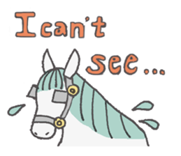 White Horse & Yellow dog sticker #11876024