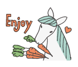 White Horse & Yellow dog sticker #11876027