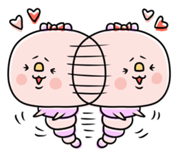 Green caterpillar of some honorifics sticker #11877161