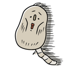 Green caterpillar of some honorifics sticker #11877168