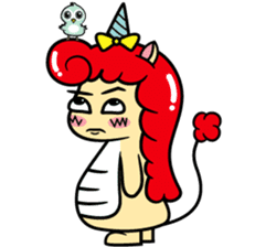 Red Marvicorn sticker #11878298