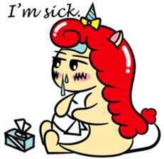 Red Marvicorn sticker #11878306