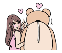 AsB - 123 Me and My Bear! sticker #11879300