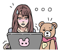 AsB - 123 Me and My Bear! sticker #11879306