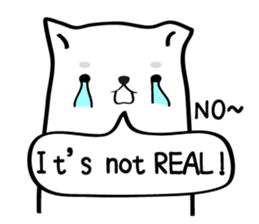 White dog (I) - English sticker #11879325