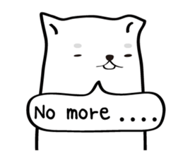 White dog (I) - English sticker #11879326