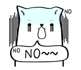 White dog (I) - English sticker #11879328