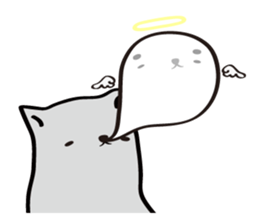 White dog (I) - English sticker #11879334